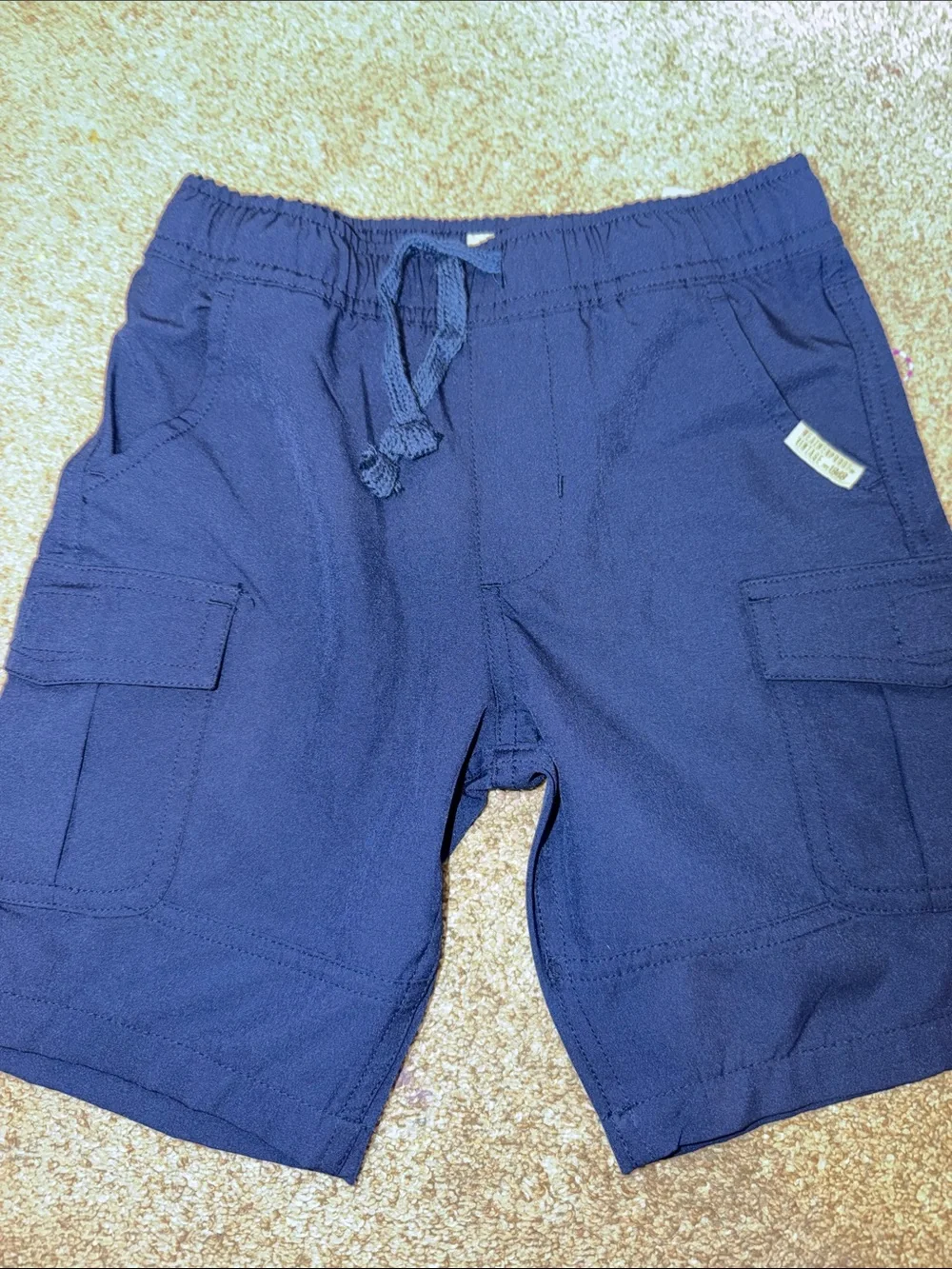 Weatherproof Navy Blue Cargo Shorts for Kids